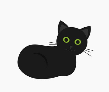 可爱黑猫咪