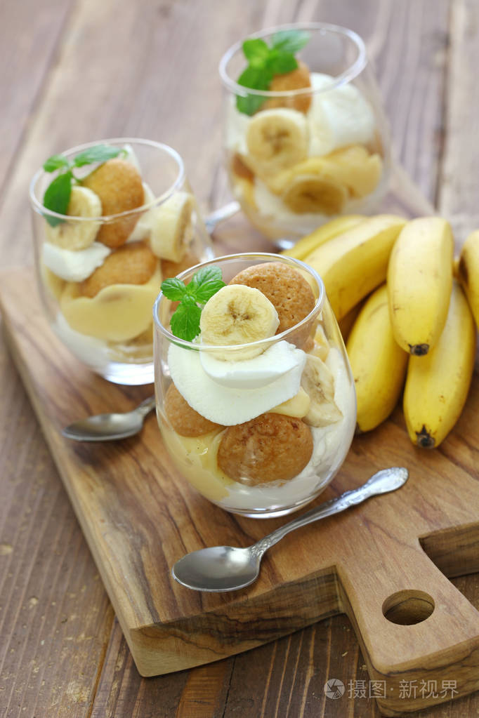 自制香蕉布丁南部甜点