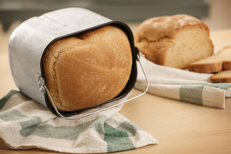 美味面包是从面包机