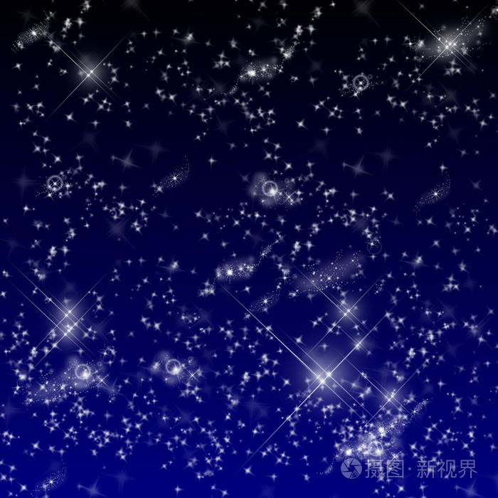 星星蓝色背景图