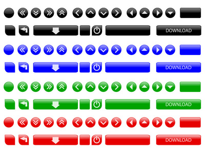 矢量网页按钮
