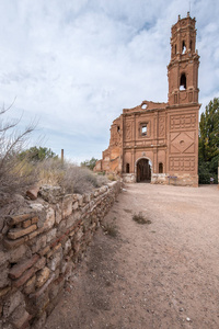 Belchite 的城市，萨拉戈萨西班牙