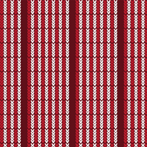红色和白色的垂直条纹的针织图案背景