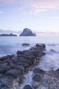 研究湾海滩与韦德拉岛伊维萨岛