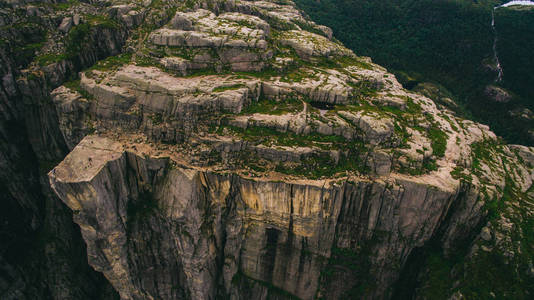 在挪威的山区风景