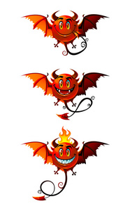 红魔插画-红魔手绘-红魔卡通图-摄图新视界