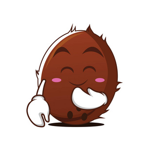 腮红卡通腮红的脸椰子卡通人物照片