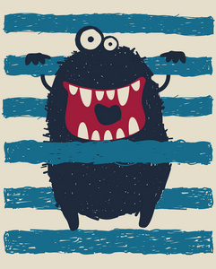 可爱的怪兽字符照片