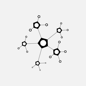 图标的社会网络，全球技术