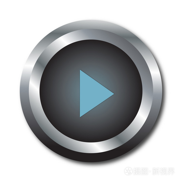 时尚矢量多媒体按钮播放