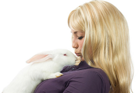 白兔和女孩
