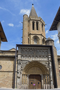 教会的圣塔玛丽亚拉真实，Sanguesa，纳瓦拉，西班牙
