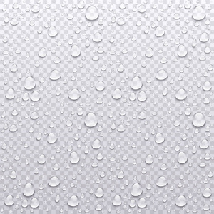 现实的水滴现实的矢量水滴透明背景.清洁滴缩图照片