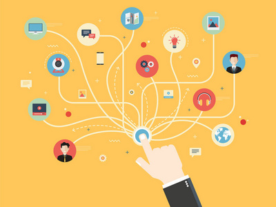 社交媒体和网络图片-社交媒体和网络素材-社交媒体和网络插画-摄图新