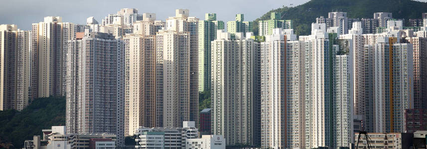 香港城市密集房屋景观图片