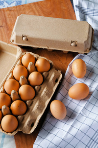 从有机鸡蛋农场，健康食品的新鲜和有机鸡蛋