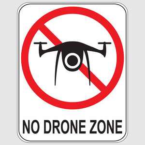 禁飞区.标志照片