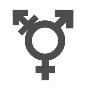 性别不平等和平等图标符号.男性女性女孩男孩女人男人变性图标.