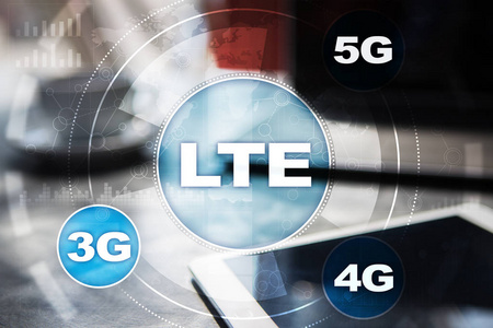 Lte 网络。5g 移动互联网和技术概念