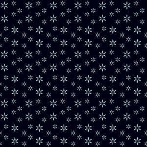 圣诞无缝模式与黑色背景上的雪花