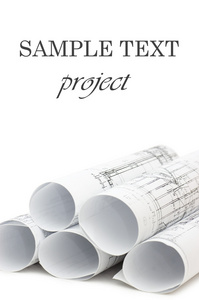 卷工程图纸照片