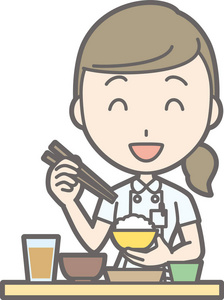 国外职业女性吃益生菌图片
