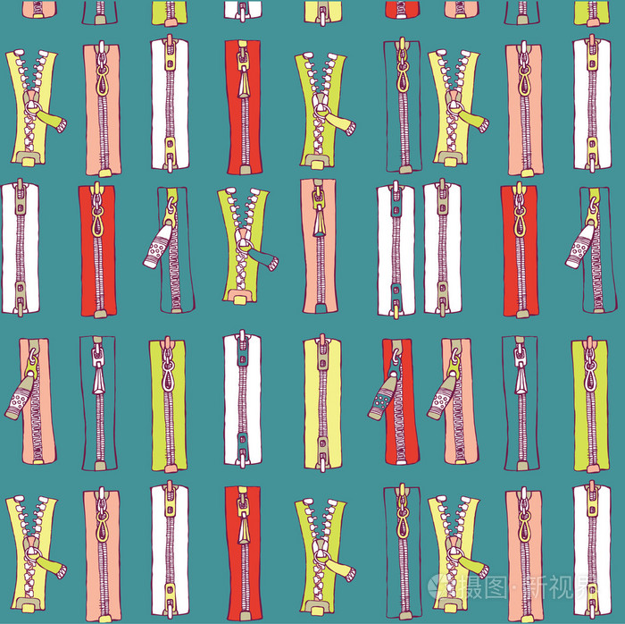 拉链矢量图案插画-正版商用图片01j01s-摄图新视界