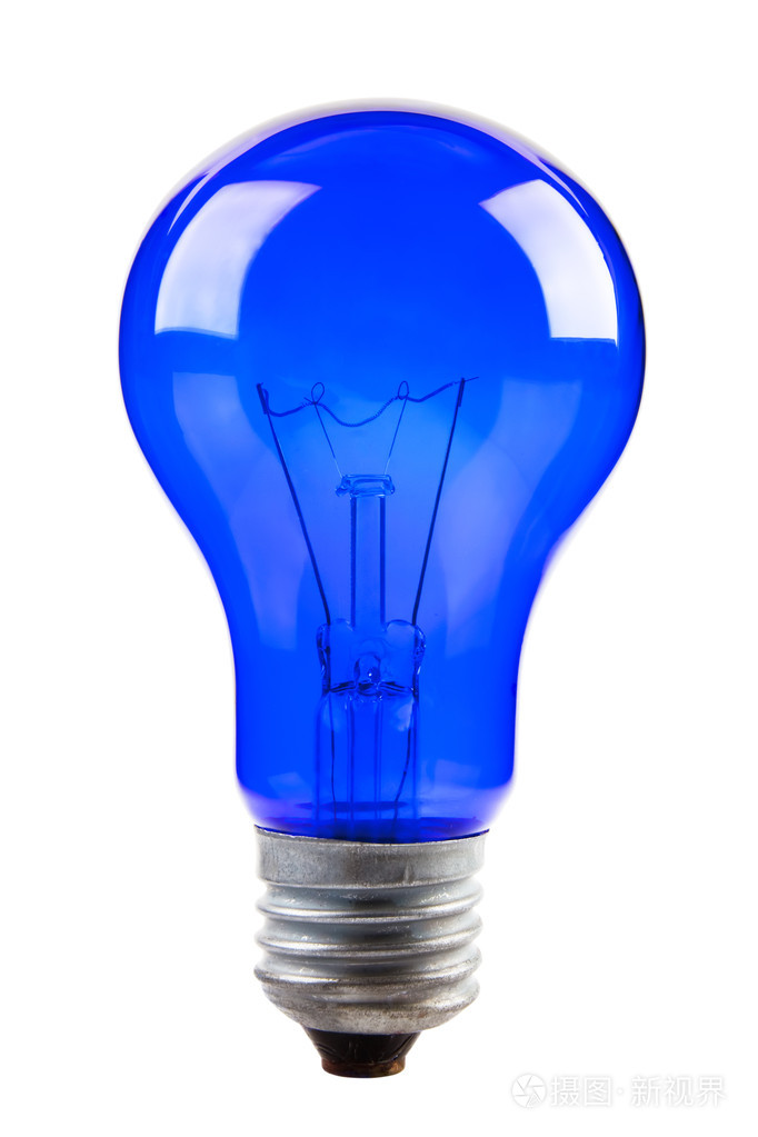 蓝色灯泡