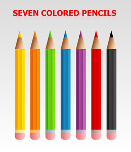 七支彩色铅笔