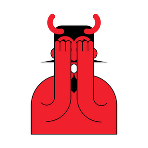 omg 红色魔鬼.哦我的上帝撒旦.受惊吓的恶魔照片