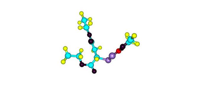 分子结构上白色孤立