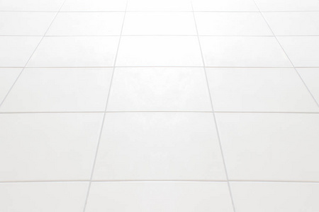 白瓷砖地板背景照片