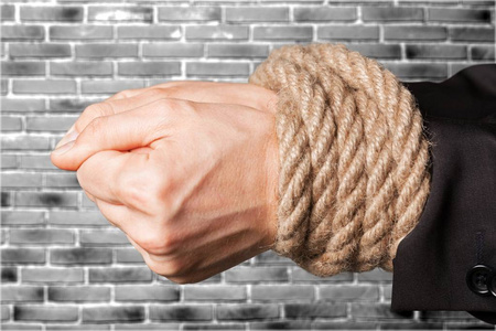 用绳子怎么绑手图片