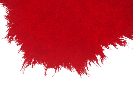 恐怖血抽象的红色血油墨水彩溅溅上白色背景 危险恐怖或医疗健康护理