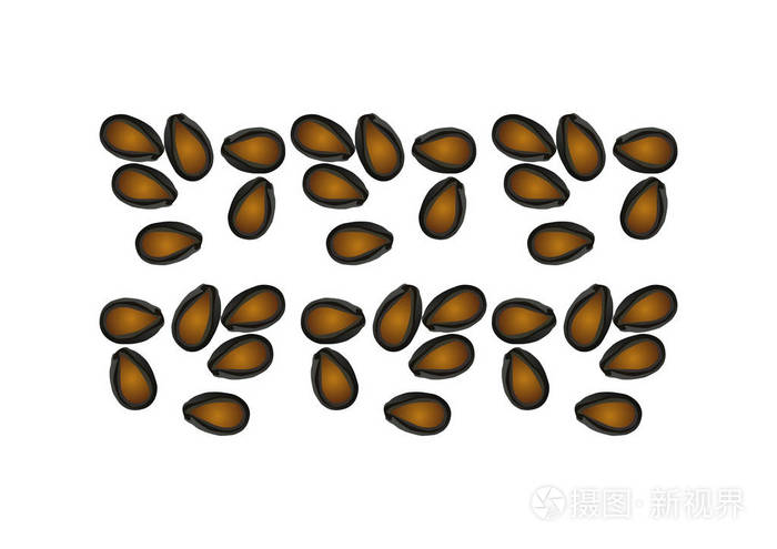 西瓜种子矢量插画-正版商用图片01kl91-摄图新视界
