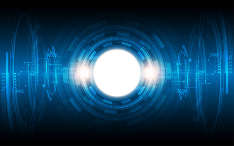 抽象的技术背景高科技通信概念未来数字创新背景矢量图照片