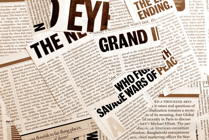 大字标题headline的名词复数新闻提要