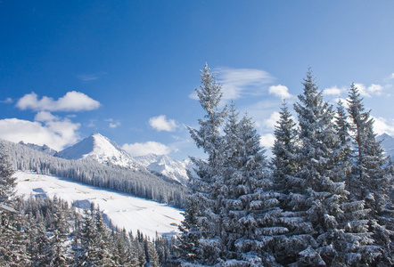 滑雪胜地schladming。 奥地利