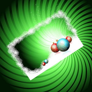 绿色圣诞背景