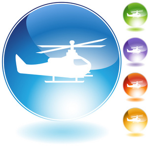 直升机水晶图标