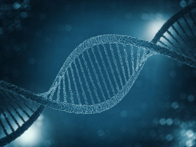 数码插画的 dna 模型.3d 渲染照片