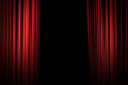 红舞台幕布背景图片