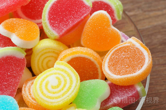 甜甜的糖在心的形状