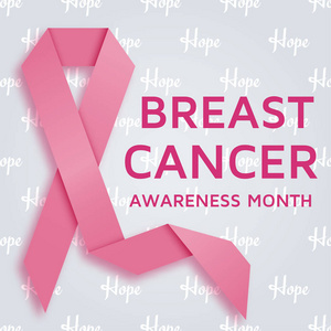 粉红丝带乳腺癌癌意识月背景图片