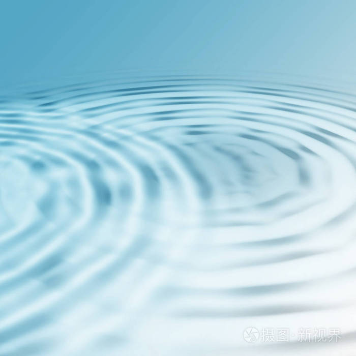 抽象的同心水涟漪