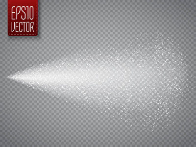 人像朦胧效果透明背景上孤立的喷雾矢量效果照片