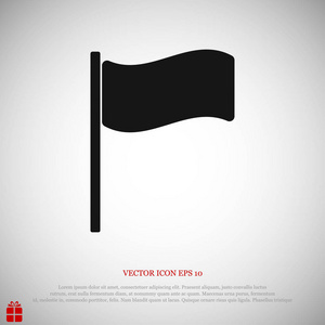 黑旗图标照片