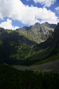 高山湖泊图片