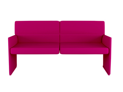 现代粉色沙发
