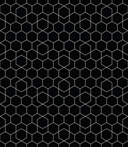 几何六角无缝矢量网格图案背景